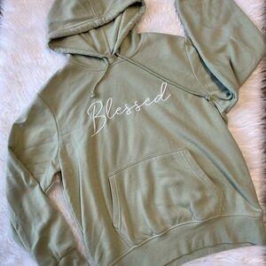Blessed Sage Green Hoodie